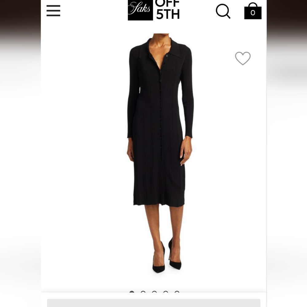 L'Agence Adley Long Sleeve Button Up Dress- SMALL